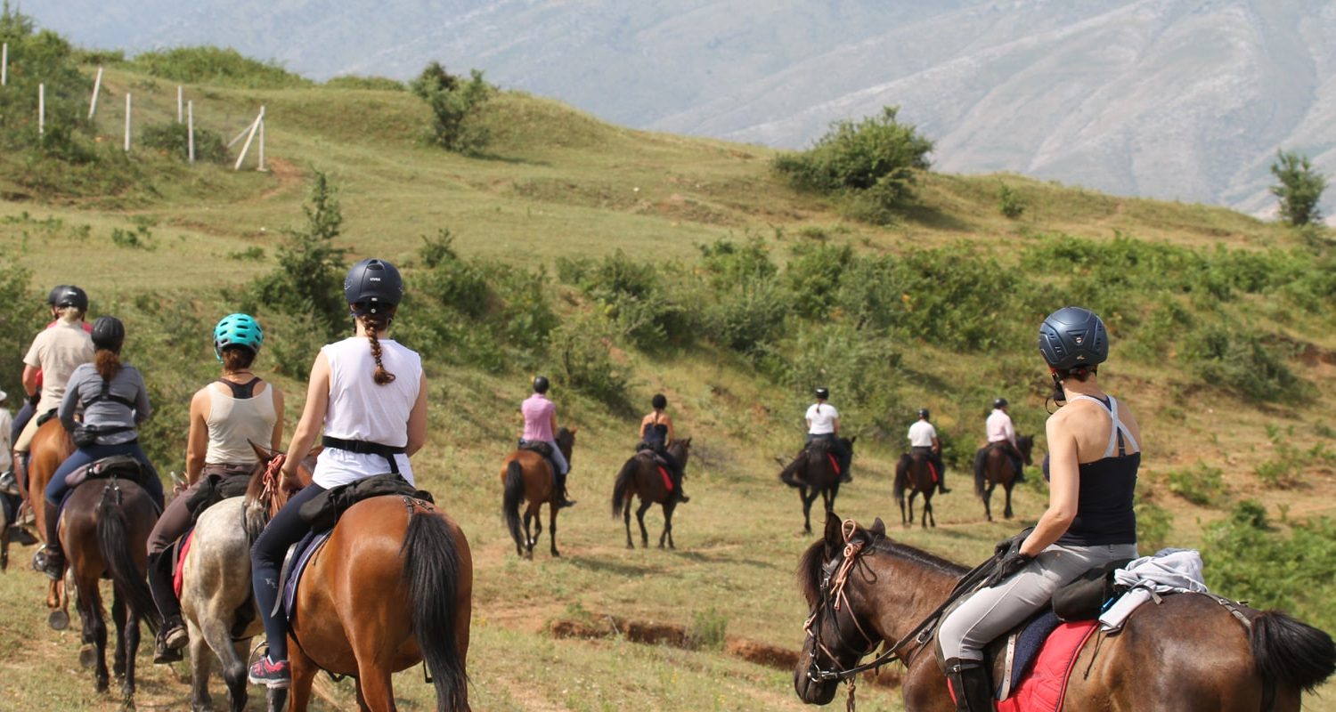 Caravan Horse Riding Albania, placed in Southern Albania, Gjirokastra Historical Town - Horse Trail Albania, Horse Riding Trails in Albania
